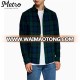 Classic Fit Black Watch Check Pattern Flannel Shirts Men Wholesale