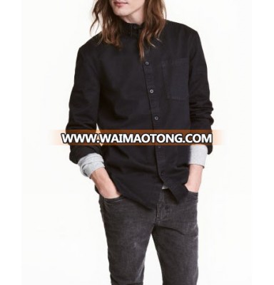 Men shirts OEM Design Your Own Men Denim Shirt