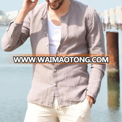 Modern Design New Arrival Wholesale Custom Solid Color Casual Shirts For Men