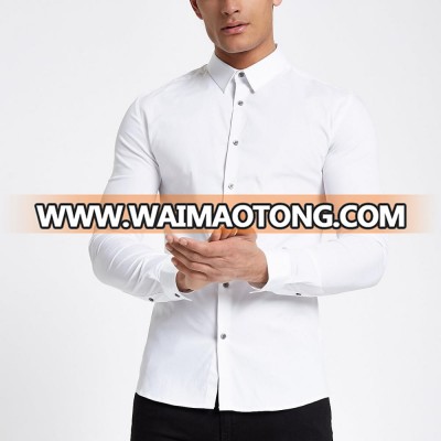 fashion man shirt designs mens white clothes shirt for party