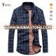 Long Sleeve Plaid Flannel Warm Shirt Fleece Lined Winter Warm Shirt